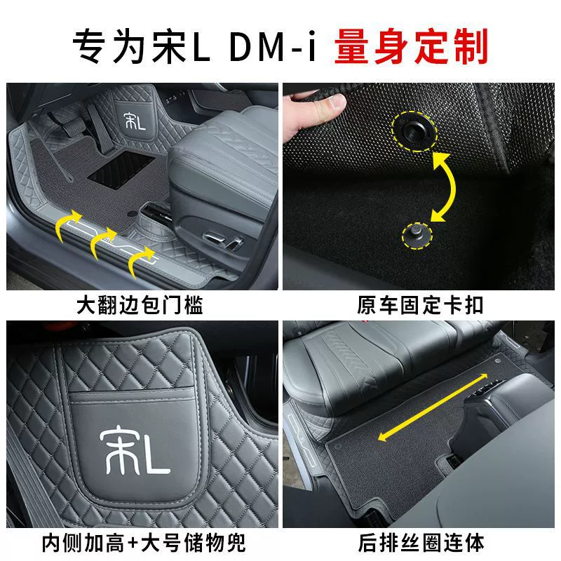Подходит для BYD Song ldmi подкладки для ног вокруг Song ldmi автомобильные аксессуары версия умного управления Song L