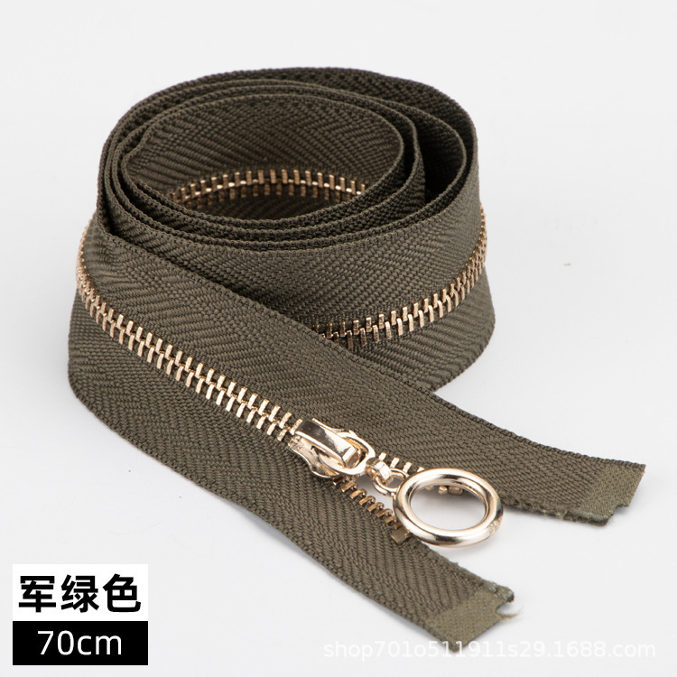 現物3号開尾金属ファスナーセルフロック開口服装補助材料黒色白色児童服ジャケットファスナー|undefined