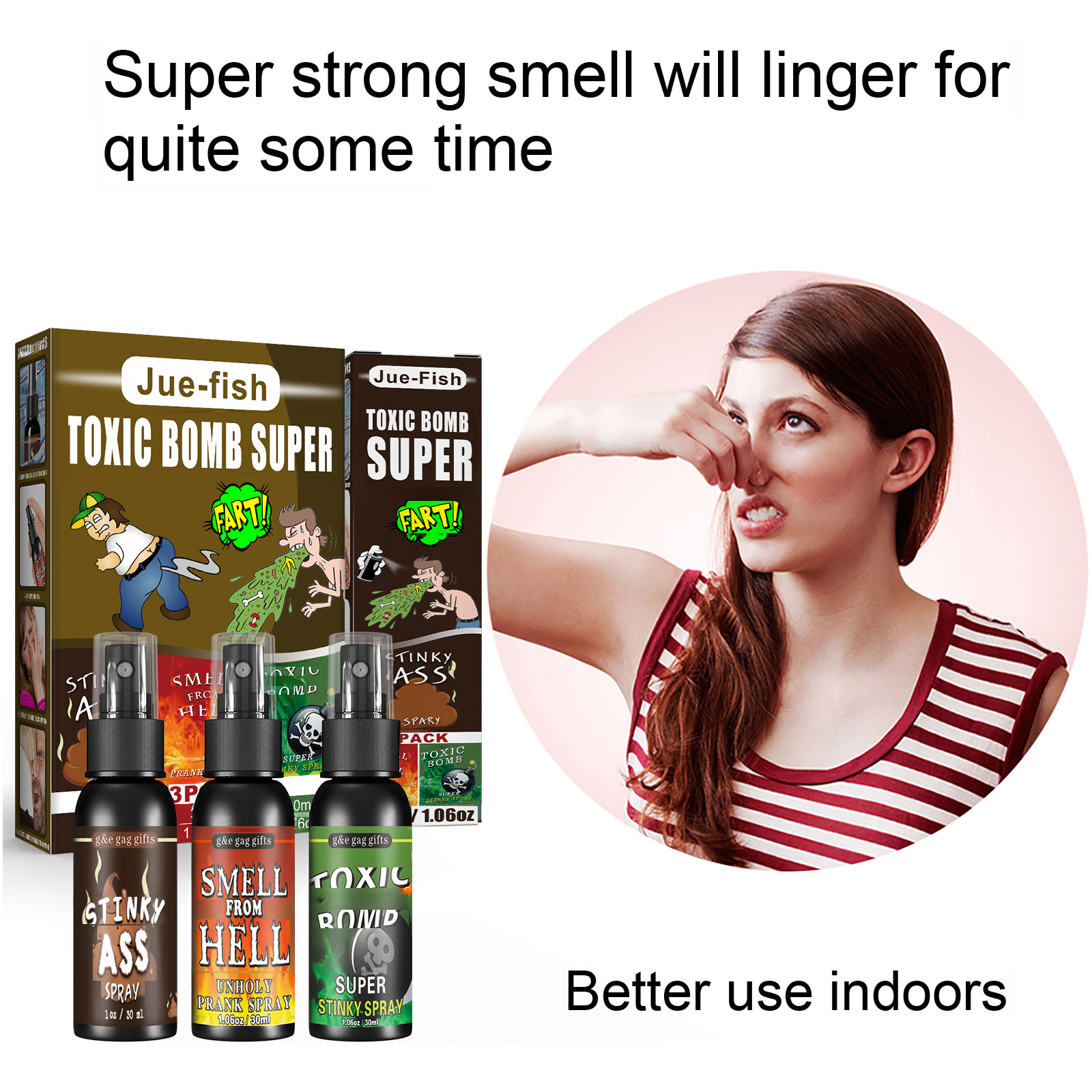 Jue-Fish臭屁噴霧 愚人節整人液玩具惡搞臭味娛樂便便地獄炸彈味