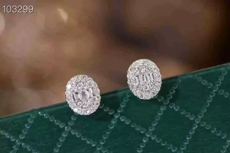 Вода оболочки оптовой Дизайн Новый Полный алмаз инкрустированные 18K золото серьги с бриллиантами серьги новый в наличии заводская цена