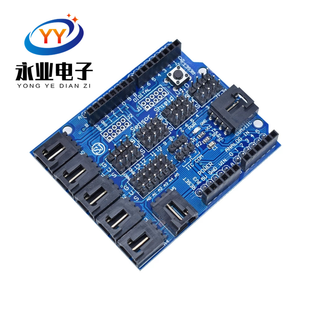电子积木 V4.0 专用传感器扩展板 V4 For Arduino R3 扩展