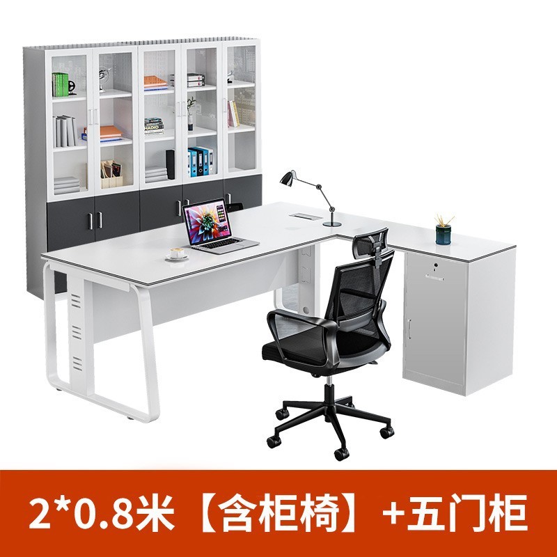 Escritorio de oficina, escritorio de jefe, escritorio moderno y simple, escritorio de oficina de gerente de computadora, escritorio de oficina individual, fabricante