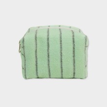 马卡龙条纹可爱毛巾料细条纹化妆包口红包零钱包礼品包可定制