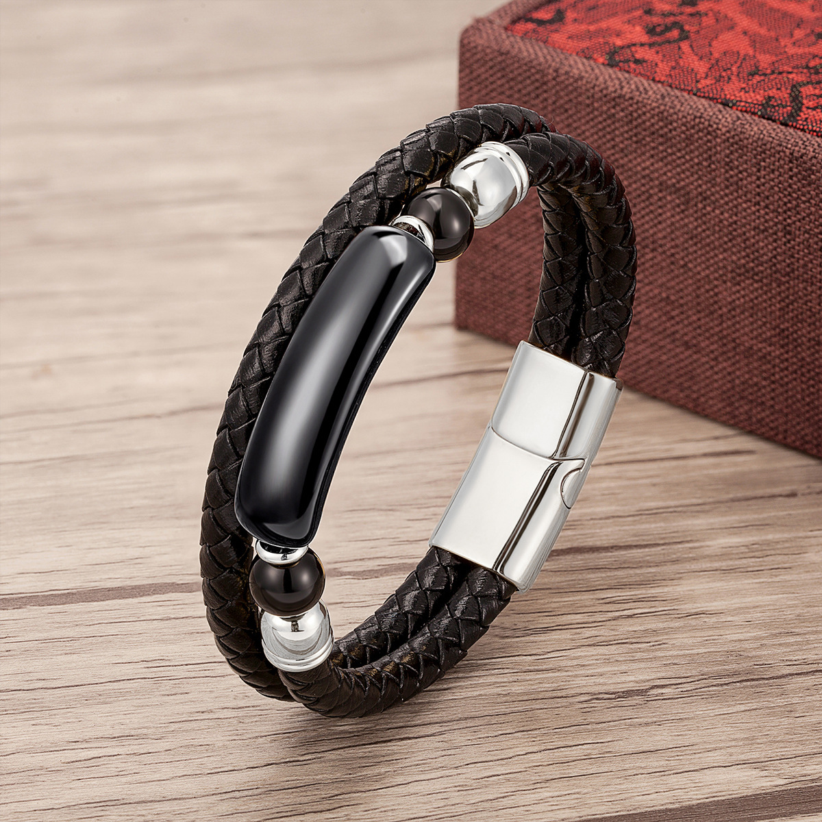 Black-Agate-Silver