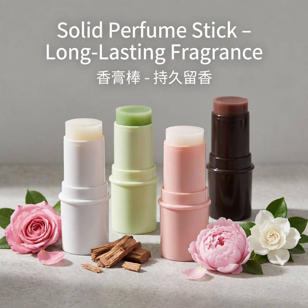 Cross-Border New Product Balm Stick for Men and Women, Strong Fragrance, Long-Lasting, Portable, Fresh Deodorant, No Logo Solid Perfume