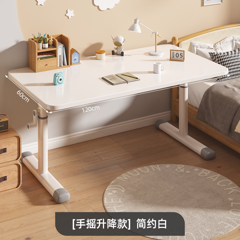 リフティングワークベンチ寝室シンプルデスク学生ライティングデスクテーブル手回し学習デスクコンピュータデスクホーム|undefined