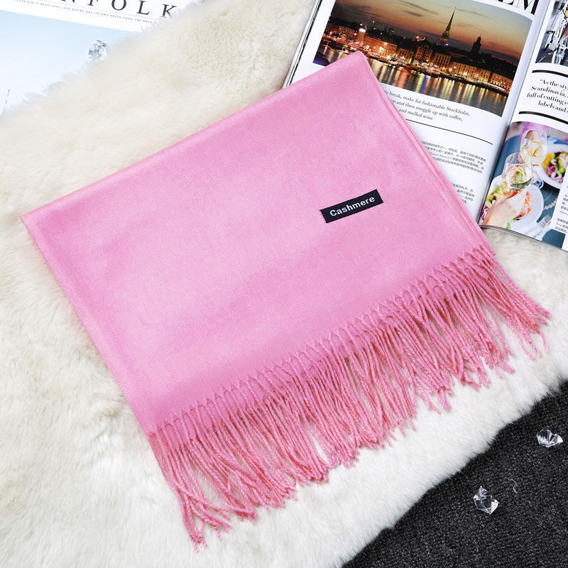 Bufanda gruesa unisex otoño-invierno de cachemira estilo japonés coreano