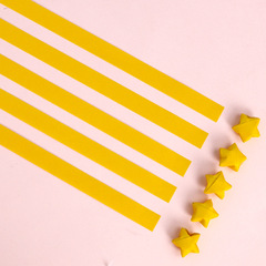 Shining Diamond Bright Pink Lucky Star Paper Folding Five-Pointed Star Strips Handmade Paper Craft Material Pure Color Paper Wish Bottle Filling