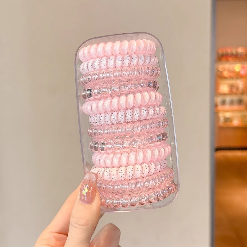 Línea telefónica anillo para el cabello femenino 2025 nueva cuerda para la cabeza sin costuras banda de goma elástica de alta calidad tocado de cuerda para el cabello coreano