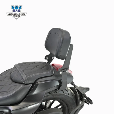 Muscle car Wolf suitable for Wuji CU525 backrest tail shelf rear tail frame tail wing multifunctional folding backrest modification (Motorcycle tail) - cu525-simple-back-to-back-angle-can-be-fine-tuned