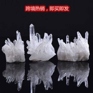 Direct Wholesale natural white crystal cluster ore home decoration crystal mineral raw stone home decoration gifts hot sale