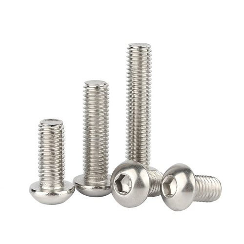 201 Stainless Steel Semi-round Head Hexagonal Screws Wholesale Bolts Pan Head Hexagonal Screws M4/M5/M6/M8
