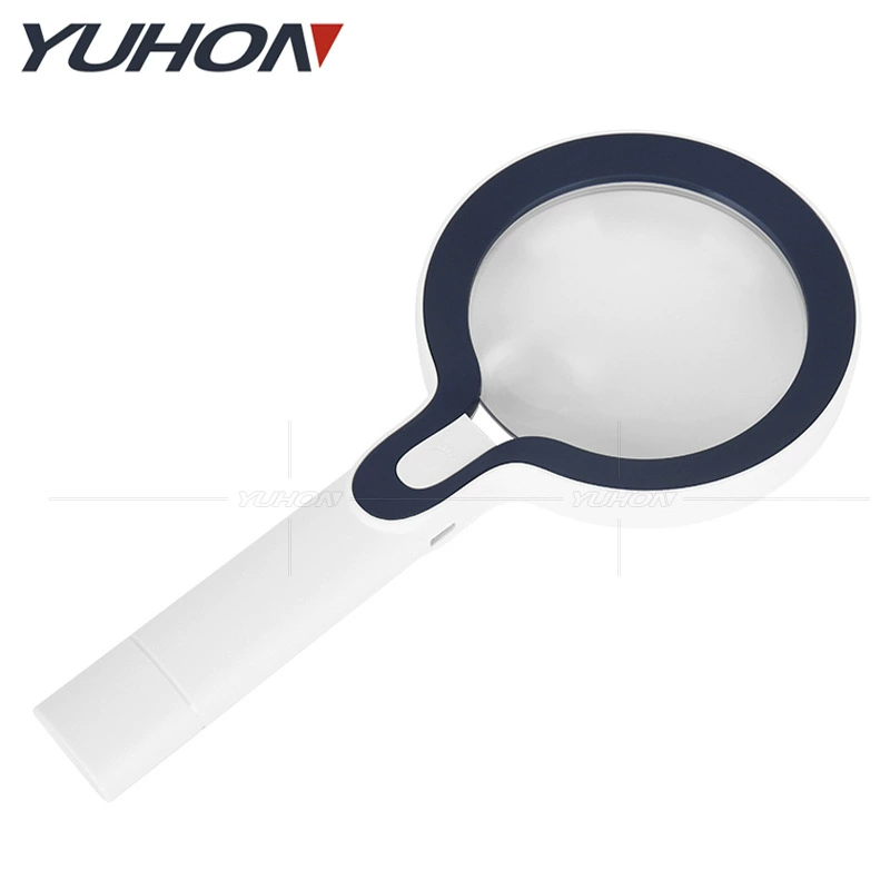 Сенсорный переключатель 5-10 раз 29 светодиодных кольцевых огней 3 уровня яркости Регулируемая ручная Лупа идентификация чтения