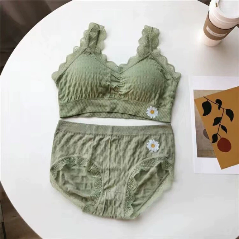 Underwear, comfortable set, lace protective underware, bra, mid rise, beautiful back