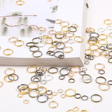 铁质双圈连接环连接圈制作耳环材料现货 手工diy饰品配件厂家直销