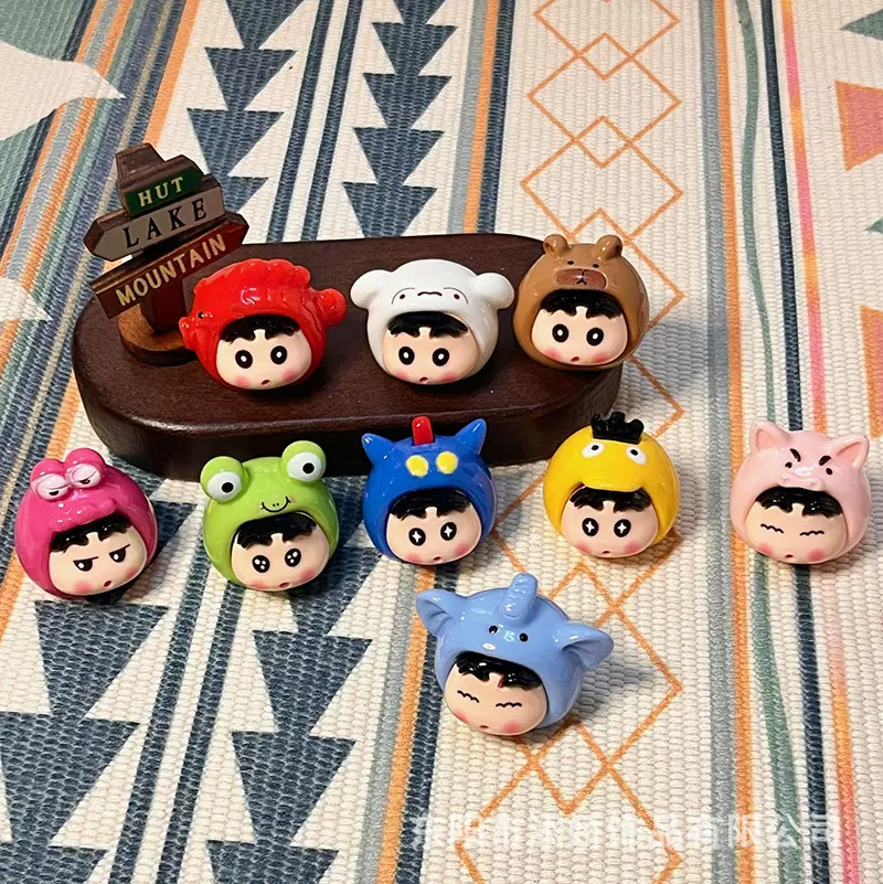 小新新实色高透diy饰品配件树脂摆件桌面小摆件潮玩盲袋盲盒装饰