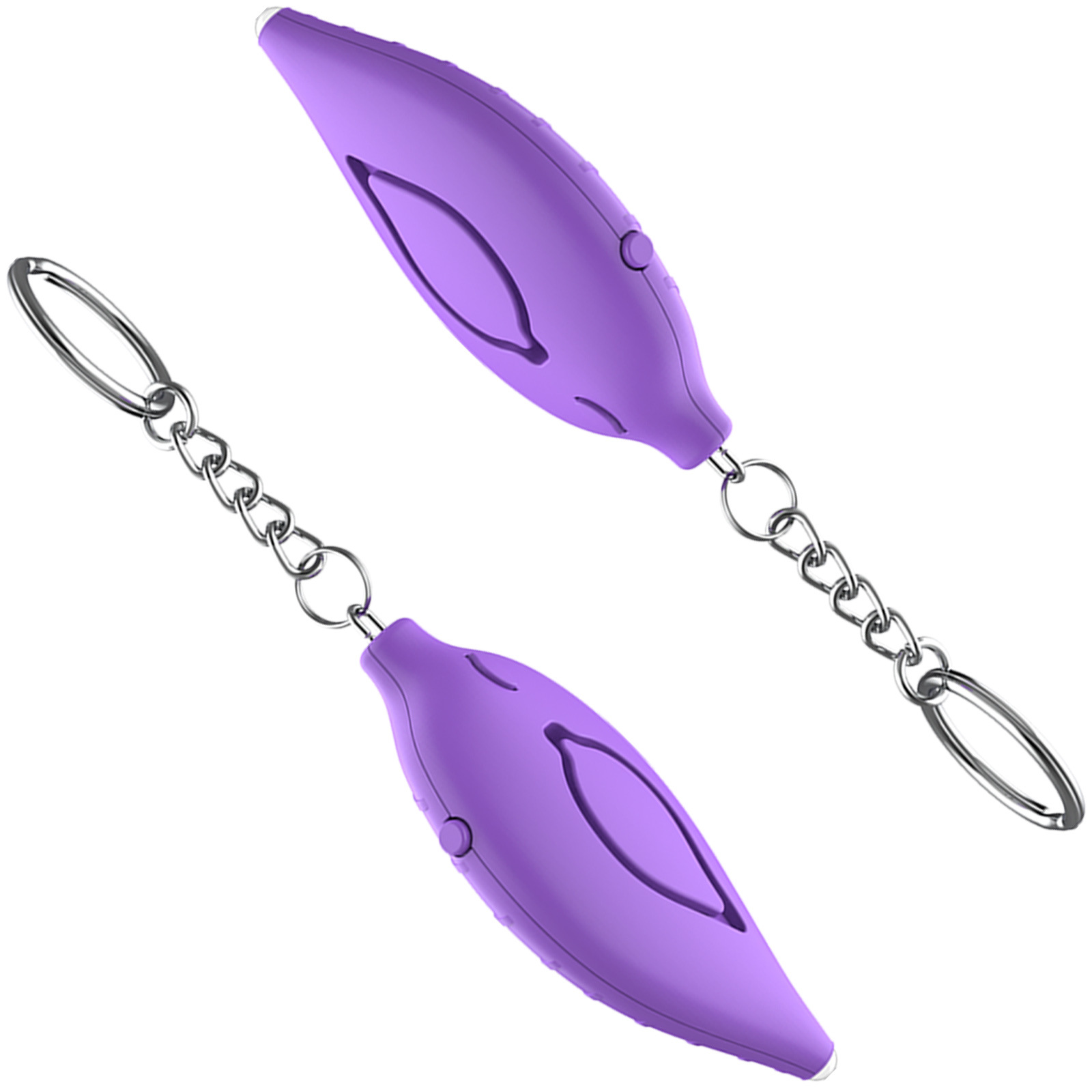 Alarma Personal Portátil con Forma de Hoja, Luz LED, 130 dB, para Mujeres