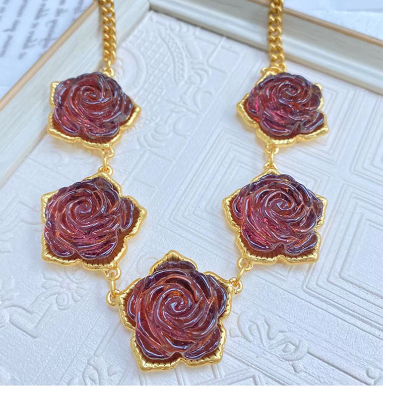 Retro Flower Alloy Plating Womenu0027S Ear Studs