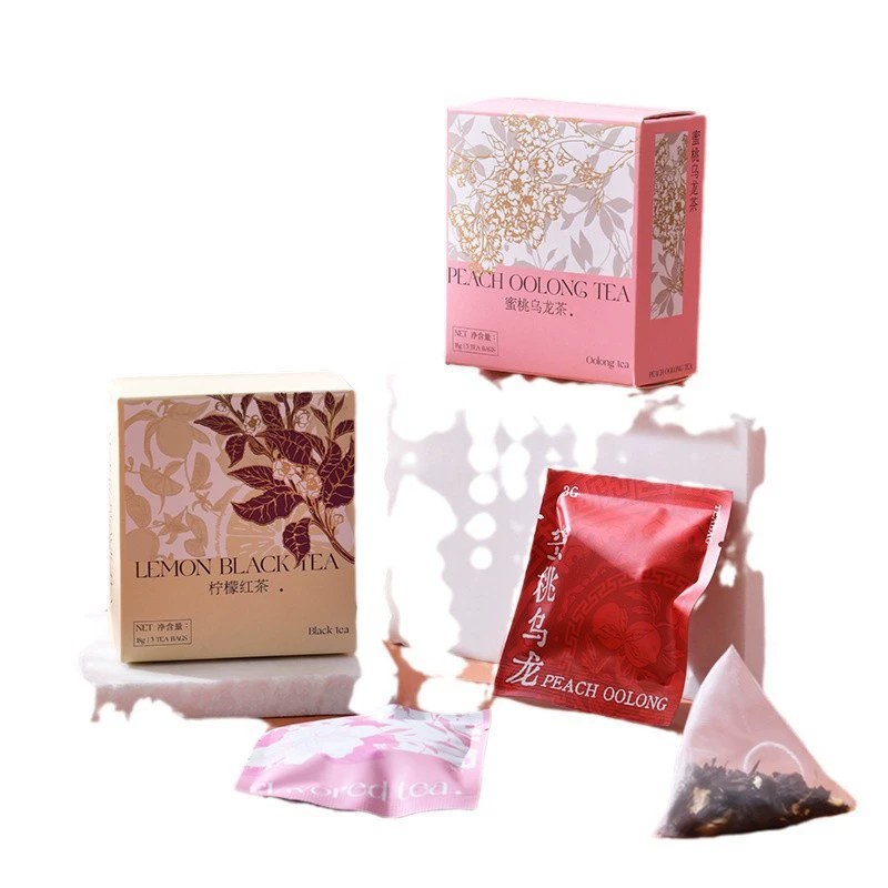 Подарочная коробка чая (Heytea) Цветочный чай на свадебные подарки, 3 индивидуально упакованных пакетика, 8×8×4 см