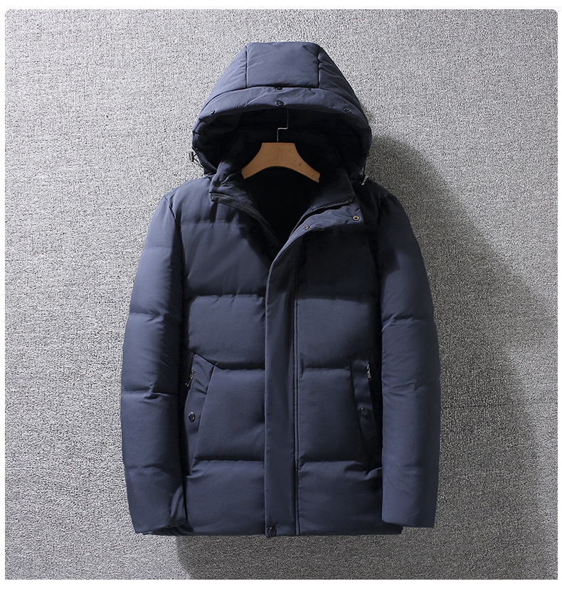 Herren-Winterdaunenjacke für reife Herren – 300 g 550 FP weißer Entenfedermantel, wasserdichter Slim Fit-Kurzparka (Schwarz/Grau/Marineblau, M-4XL)_voghion.com
