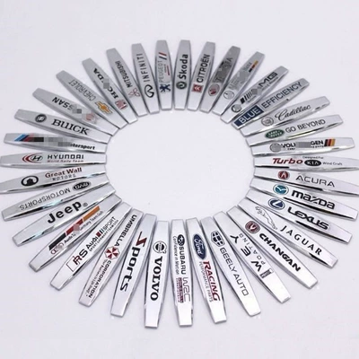Metal Fender Side Stickers Suitable for Mercedes-Benz, Audi, Volkswagen, Toyota Car Fenders, Car Logo Three-Dimensional Decoration for the Body