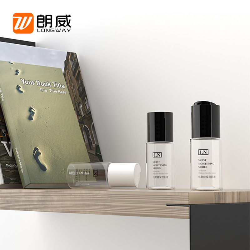 Longwei 10ml hombro plano mil botella de cubierta de otoño botella de plástico para mascotas botella de rocío puro pequeña capacidad sub-botella mil botella de cubierta de otoño