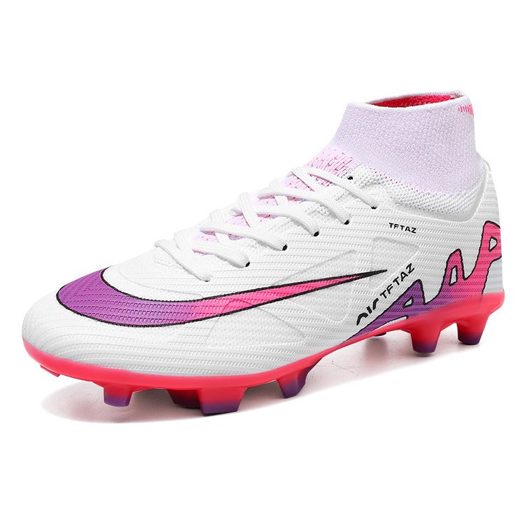Nuevos zapatos de fútbol transfronterizos, botas de fútbol juveniles, zapatos de entrenamiento de entrenamiento de clavos para hombres y mujeres