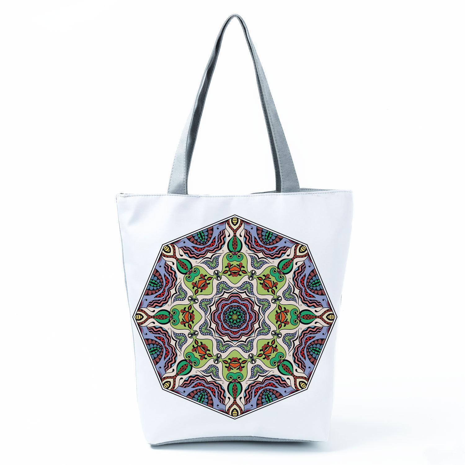 2021新品多功能个性ins大容量手提包 万花筒印花女士单肩包来图定