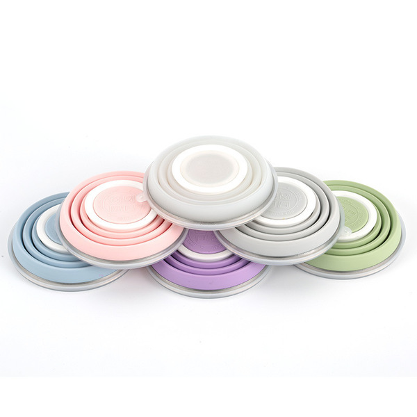 Silicone folding cup design