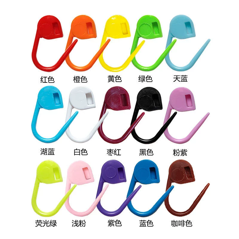 Diy knitting tools\plastic small buckles knitting handmade diy marking buckles woolen sweater knitting tools