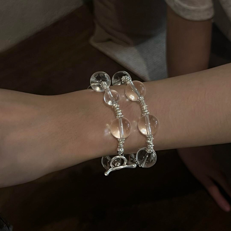 Galaxy Bubble Transparent Women's Crystal Bracelet Transparent Bracelet White Bracelet Niche Cold Light Luxury High-End Bracelet Galaxy Bubble Transparent Women's Crystal Bracelet Transparent Bracelet White Bracelet Niche Cold Light Luxury High-End Bracelet