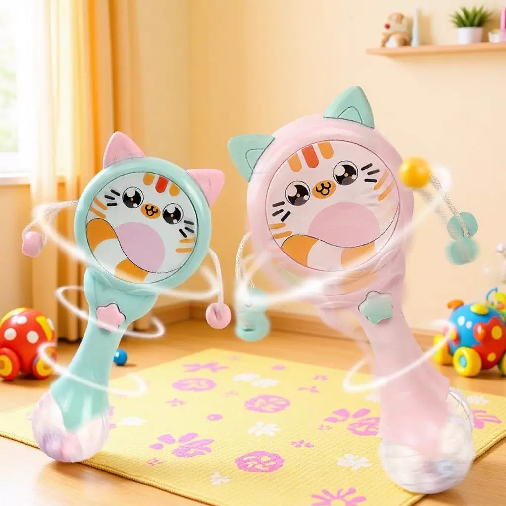 婴幼儿玩具0-3岁手摇铃音乐节奏棒 男女小孩宝宝3-12个月摇摇乐