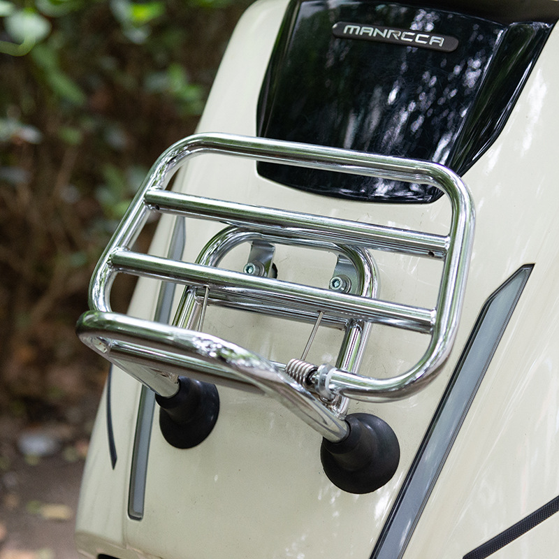 Motuoche For Brixton Manca 150 Front Windshield Motorcycle Rear Back Modified Front and Rear Luggage Rack Accessories (Motorcycle frame) - silver-front-luggage-rack