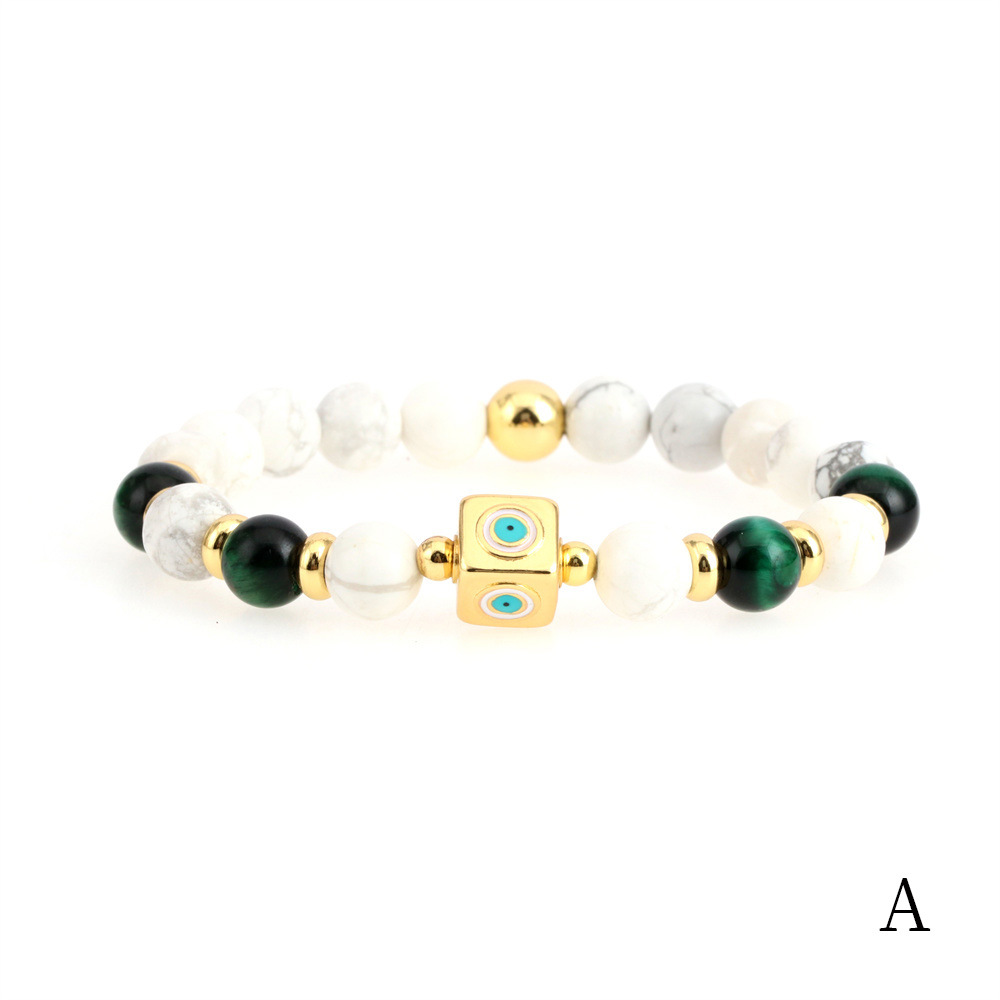 Fashion Eye Copper Enamel Bracelets 1 Piece