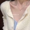 Summer small necklace from pearl, design chain for key bag  heart shaped, wide color palette