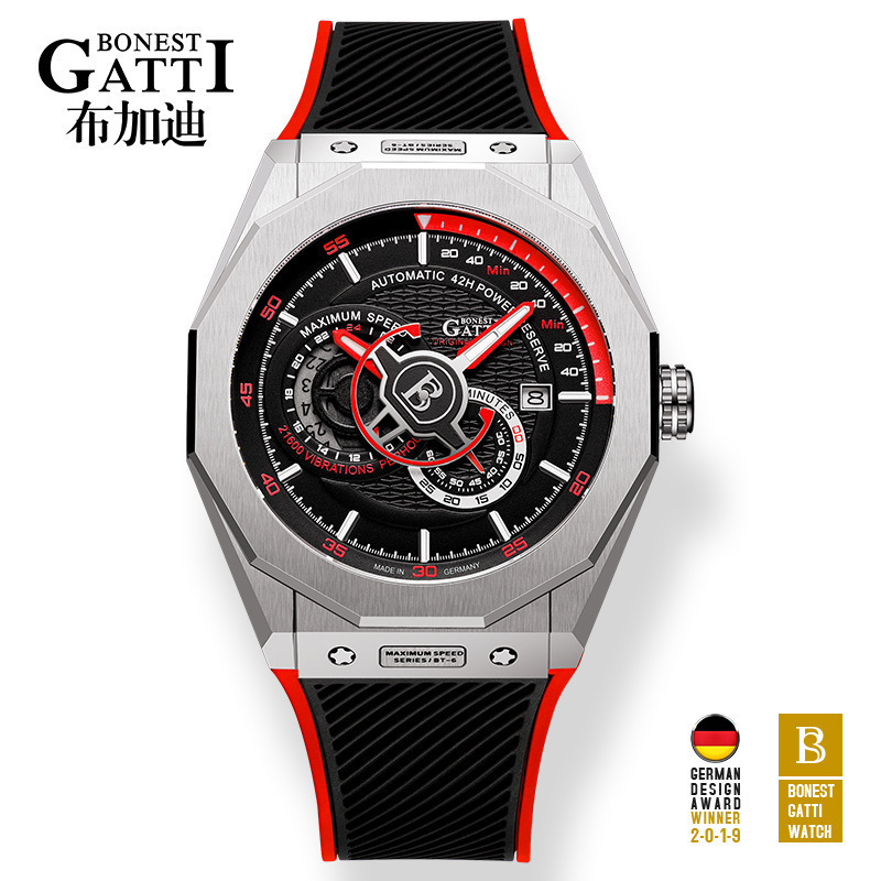 Watch Bugatti mechanical watch luminous new hollow automatic men's watch high-end genuine goods men's watch