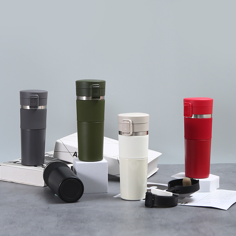 Modern coffee handheld glass stainless steel