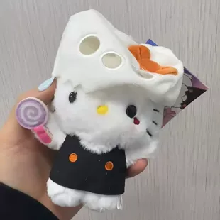 Мягкий брелок-призрак на Хэллоуин с головой Hello Kitty