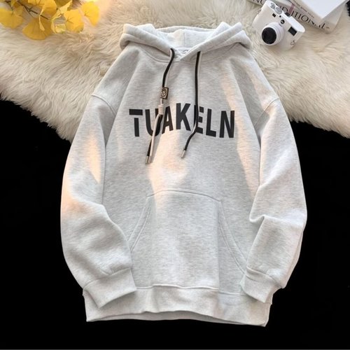 Men's Youth Spring and Autumn/Winter Hooded Sweatshirt American Style Thick Fleece Outerwear for Middle and High School Students Stylish Streetwear Brand