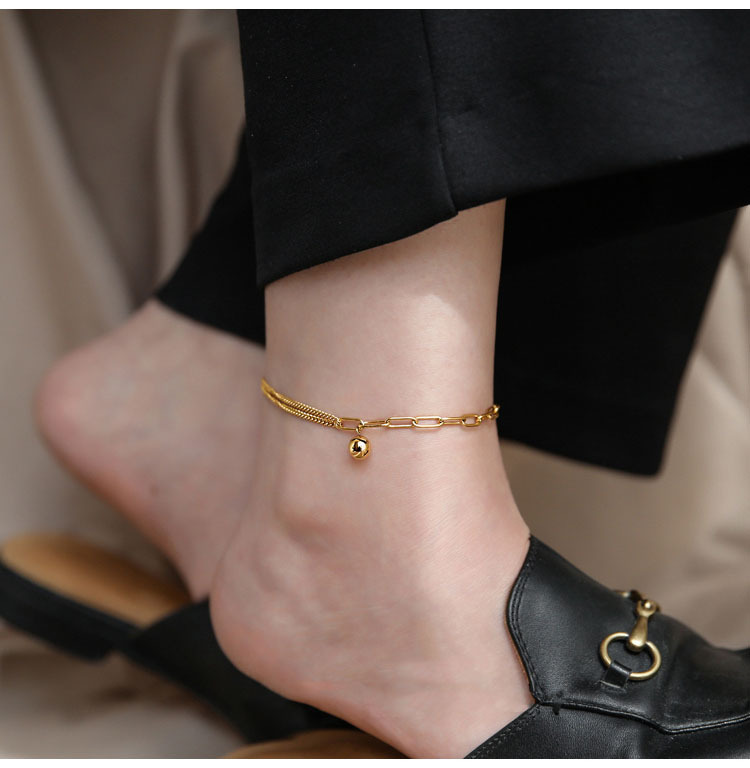 Simple Style Geometric Copper Women's Anklet display picture 2