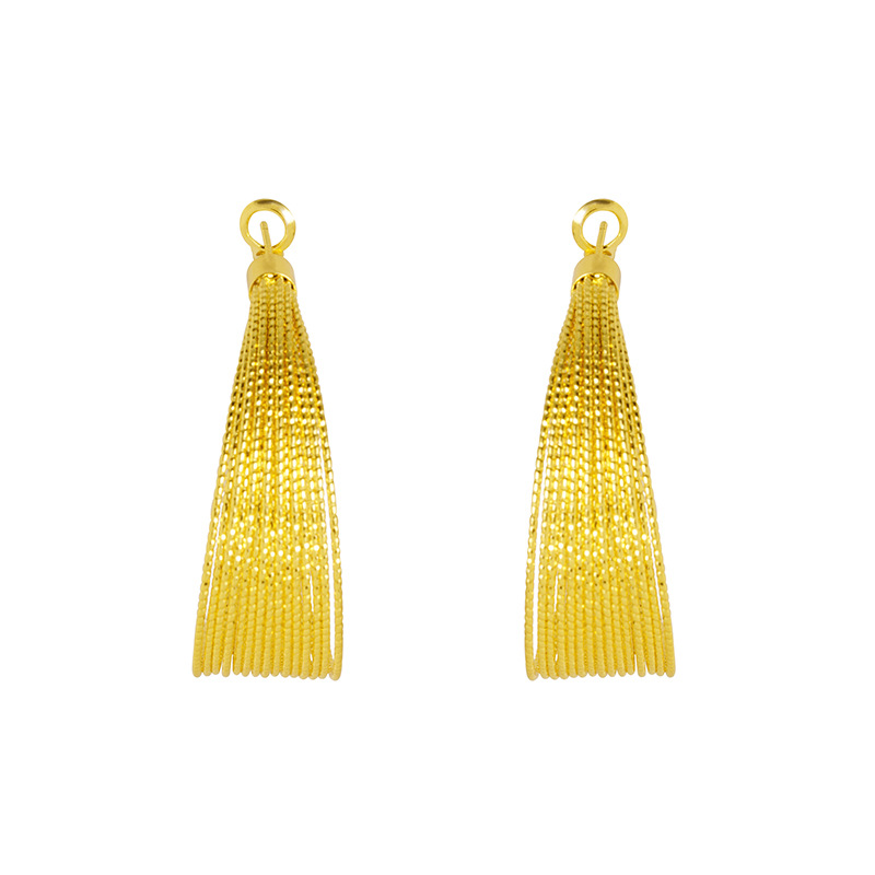 Vietnam arena oro multi-capa pendientes de plata aguja nicho diseño bobinado estilo europeo y americano aleación de cobre color retención pendientes todo partido suministro
