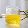 Cup, cigarette holder, tea suitable for men and women with glass