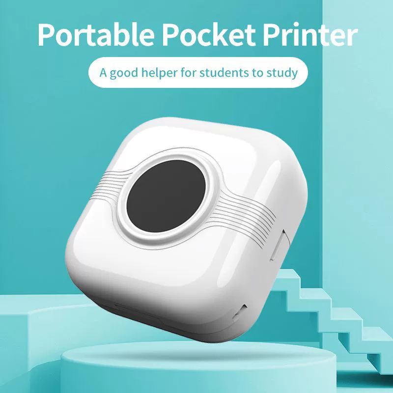 (Cross-border trading), small printer for students, pocket photo, bluetooth