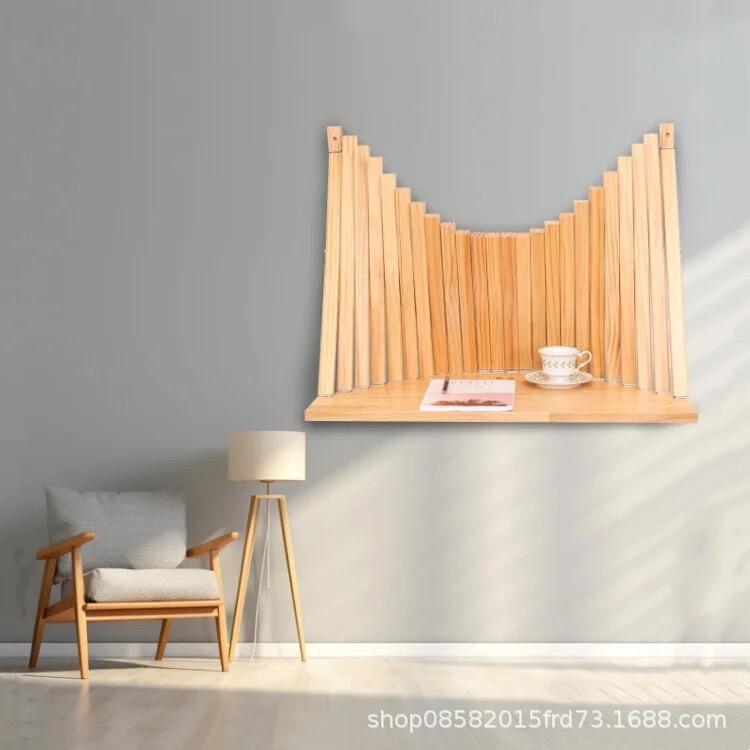 Simple Style Folding Table High Beauty Value Folding Table Wall-Mounted Wall Table Simple Solid Wood Hanging Stop Drop Desk Simple Style Folding Table High Beauty Value Folding Table Wall-Mounted Wall Table Simple Solid Wood Hanging Stop Drop Desk