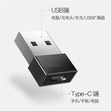適用蘋果15 Type-C母轉USB公OTG轉接頭PD快充數據線車載轉USB充電