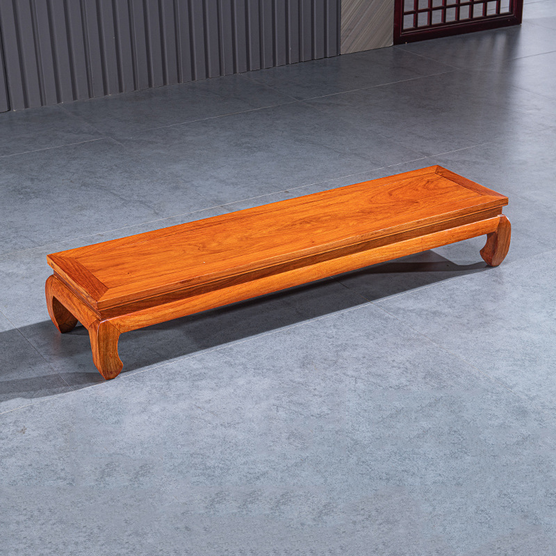 罗汉床脚踏凳榻榻米脚踏实木刺猬紫檀榻炕几花梨木罗汉高踩脚