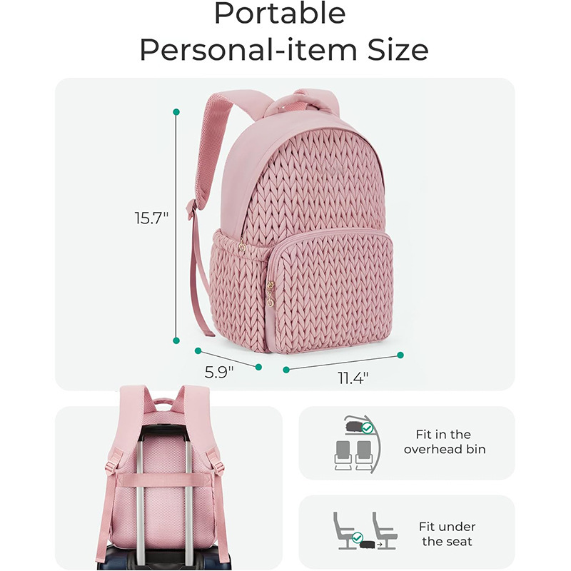 Nueva mochila para computadora portátil, mochila para computadora portátil de viaje ligera y esponjosa, mochila de ocio, mochila escolar de moda