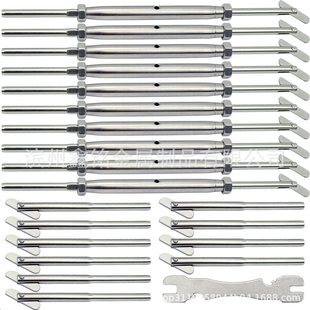 Stainless steel knife type connector cable railing hardware kit is suitable for 1/8 cable railing cross-border supply