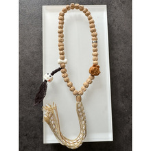 原创设计百香籽手链手持米搭配根付小馒头骨头檀木加菲猫礼物S376