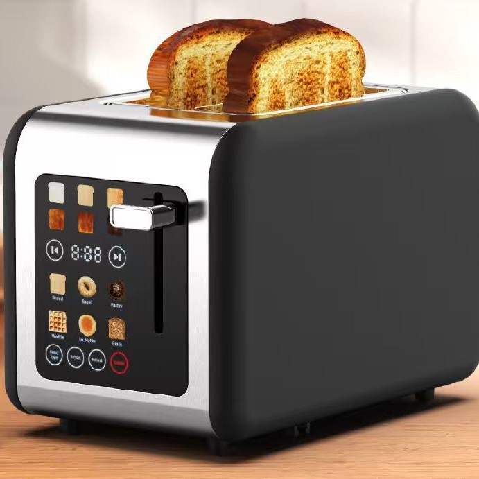 Six-in-one smart touch screen breakfast machine multi-function sandwich machine home toast waffle machine spit driver
